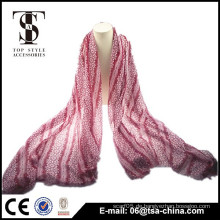 2015 rote Farbe Flora gedruckt Frauen Schal Schal